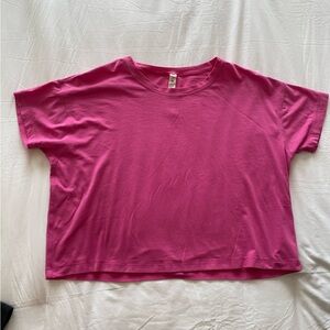 lululemon athletica Bright Pink Short Sleeve Tee